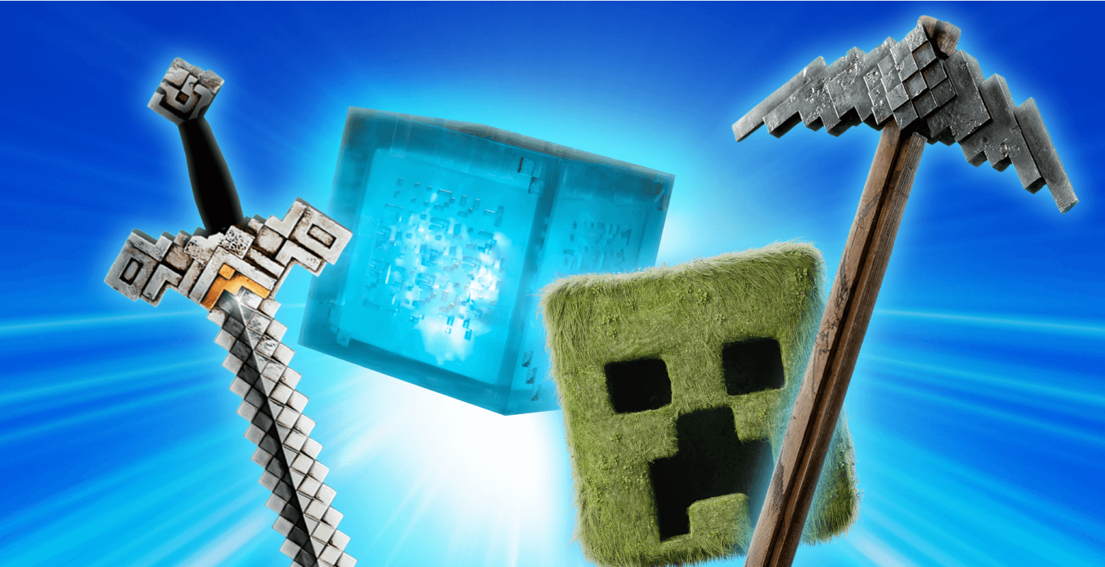 A smartphone in front of a mystical portal. The display shows an OREO cookie bitten into a square. 